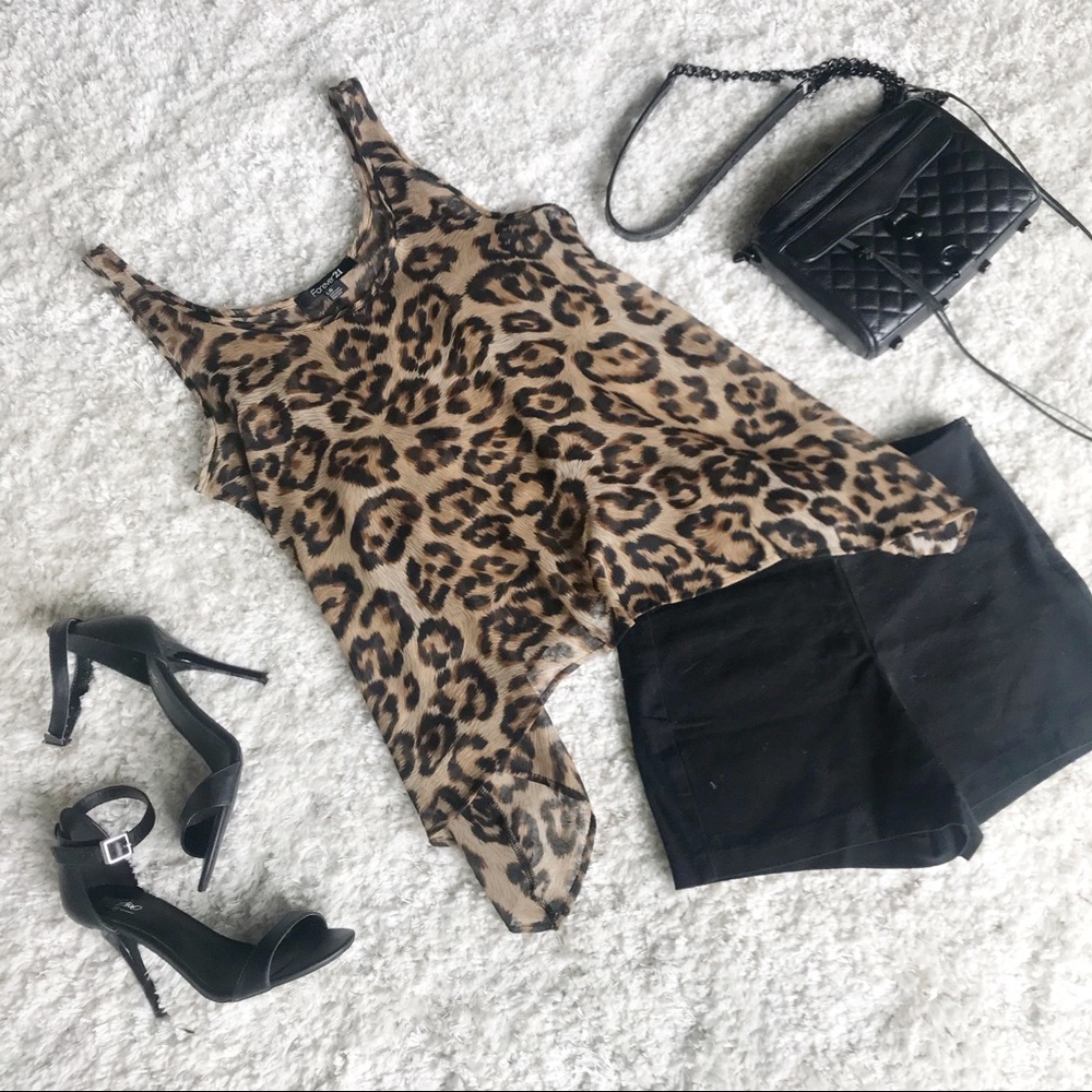 Leopard Blouse Tank